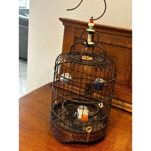 Chinese Birdcage Metal‎ and Teak